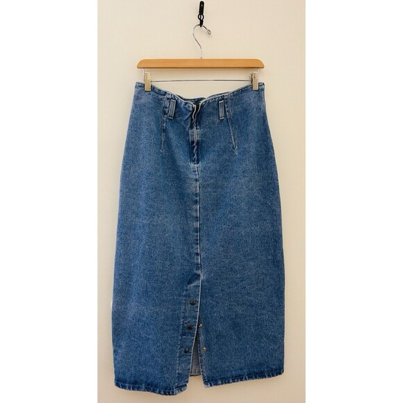 Vintage St. John’s Bay 100% Cotton Maxi Denim Skirt in Women’s SZ 10 Mexico Made - Picture 4 of 7